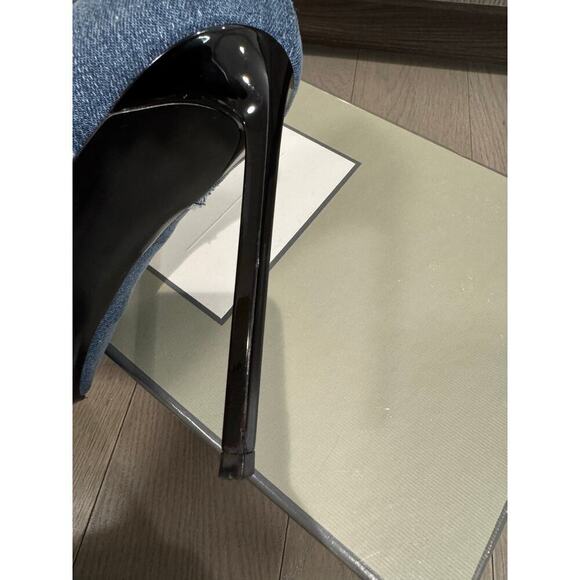 Tom Ford Frayed Raw Blue Denim Pointed Toe Stiletto Heel Pumps Size 39 $790 MSRP - Picture 7 of 14